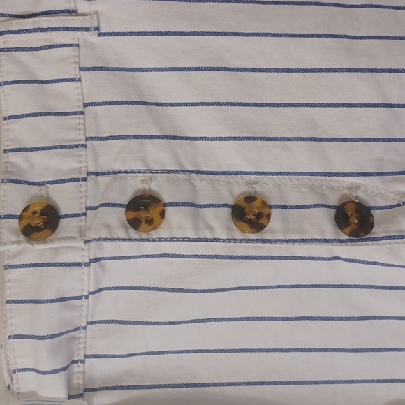 Old Navy Shorts White and Blue Striped - Picture 3 of 8